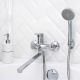 Смеситель для ванны с душем РМС SL85-006E хром
