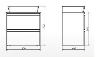 Тумба-умывальник Comforty Эдинбург 60-2 00-00005700
