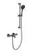 Смеситель для ванны с душевым гарнитуром Wonzon & Woghand WW-C2006-A-BGG с термостатом тёмный графит