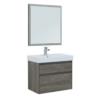 Зеркало с подсветкой Aquanet Nova Lite 242258 75 см дуб рошелье