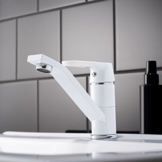 Смеситель для кухни РМС SL123W-004F-15 белый