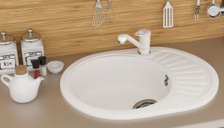 Смеситель для кухни Ulgran Classic U-004-331 белый