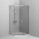 Душевой уголок AM.PM Gem W90G-405-090MT профиль серебристый 90х90 см