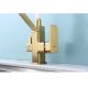 Смеситель Raglo R85.62.03 для кухни с подключением фильтра золотой сатин