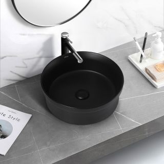 Раковина ABBER Bequem 40см чёрный матовый AC2103MB