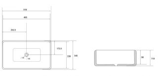 Раковина ABBER Rechteck AC2207Regen 51см хамелеон