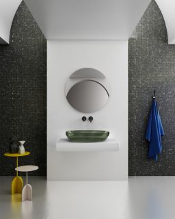 Раковина ABBER Kristall AT2801Vesuvian 60см оливковый