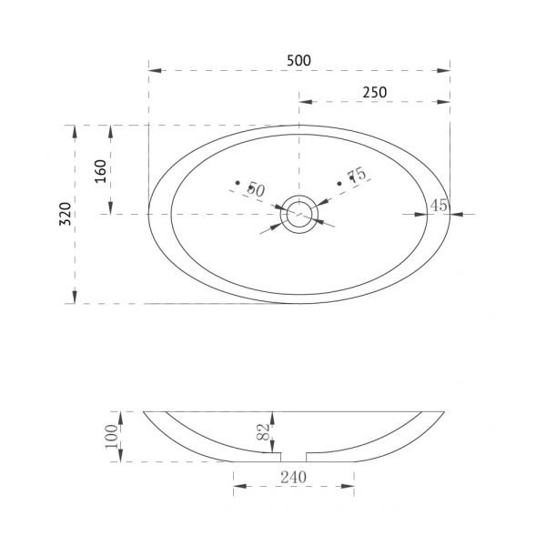 Раковина ABBER Kristall AT2810Koralle 50см розовый
