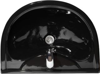 Раковина Оскольская керамика Престиж 63 с пьедесталом, черная