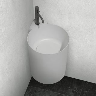 Подвесная раковина ABBER Stein AS2625 42см белый матовый