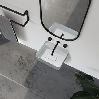 Подвесная раковина ABBER Stein AS2626 50см белый матовый