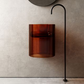 Подвесная раковина ABBER Kristall AT2704Opal 42см коричневый