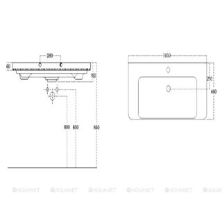 Раковина для тумбы Sanovit Luxury 105 11105-KL