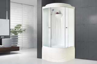 Душевая кабина Royal Bath BK стекло матовое 90x90см RB90BK1-M