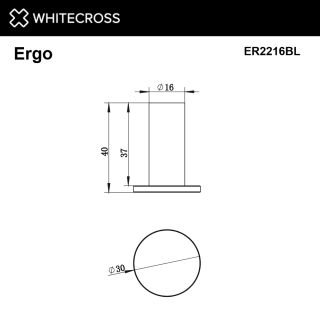 Крючок WHITECROSS Ergo ER2216GL золото