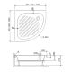 Душевой поддон RGW BP/CL-S 16180499-51 90x90см белый
