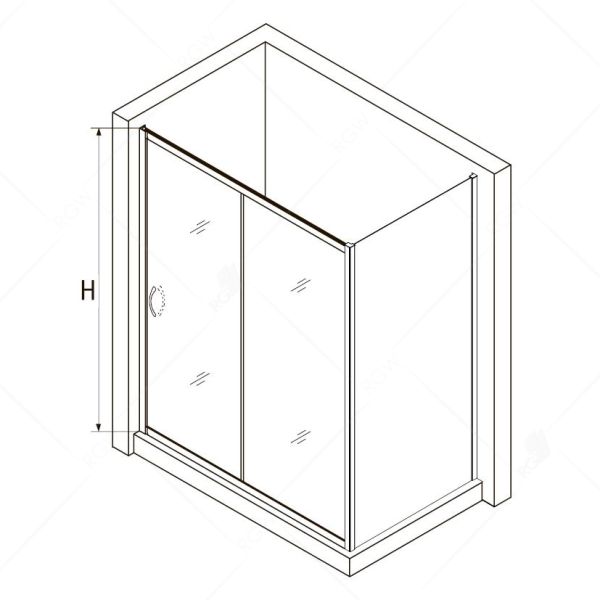 Душевой уголок RGW PA-76-1 (PA-016 + Z-060-2) 350876128-11 120x80см хром