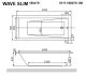 Акриловая ванна Whitecross Wave Slim 0111.160070.100 160x70см белый глянец