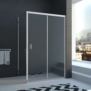 Душевой уголок Veconi Rovigo RV-040, 1300х1000х1850, хром, стекло прозрачное