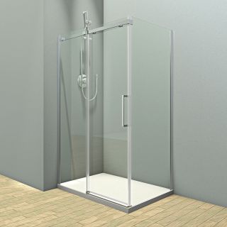 Душевой уголок Veconi Rovigo RV-070CH, 1600х800х1950, хром, стекло прозрачное