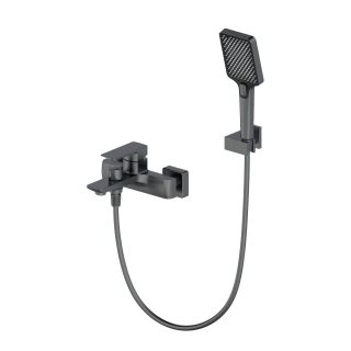 Смеситель для ванны с душем Wonzon & Woghand Edge WW-88639003A-BGM темный графит
