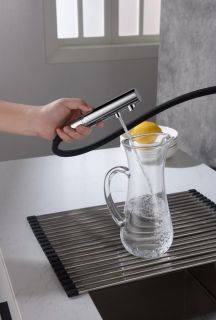 Смеситель для кухни Timo Saona с выдвижной лейкой хром 2356/00FL