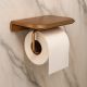 Держатель для туалетной бумаги с полочкой Knotlor PH103RB, бронза