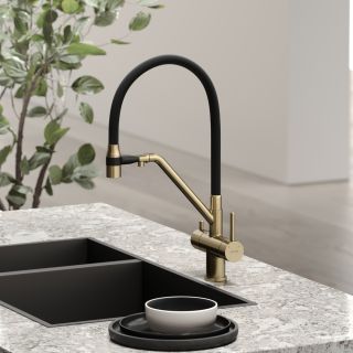 Смеситель для кухни Sancos Dora SC4003BG брашированное золото