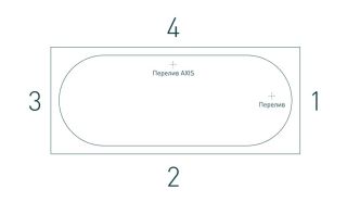 Ванна из искусственного камня Salini Ornella Axis Kit S-Sense 103512GRH 190x90см RAL снаружи