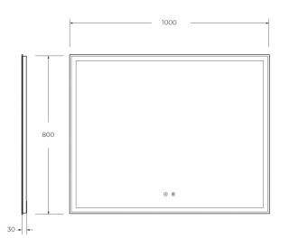 BelBagno SPC-GRT-1000-800-LED-TCH-SND зеркало со встроенной подсветкой, голосовым управлением и подогревом