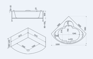 Панель фронтальная для ванны Bas Дрова 160