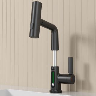 Смеситель для раковины Black&White Sky Day 3027B чёрный матовый