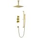 Душевой комплект Timo Selene SX-2229/17SM с термостатом золото матовое
