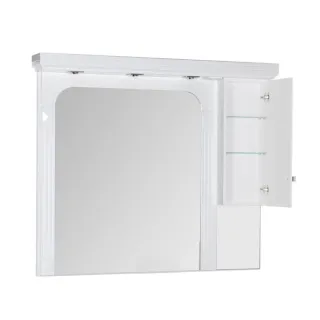 Зеркальный шкаф с подсветкой Aquanet Фредерика 171012 140 см белый