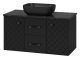 Подвесная тумба под раковину Brevita Shanel SHA-09100-02-01-2Я 100см чёрный