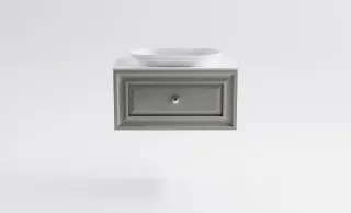 Тумба с раковиной Astra-Form Шарм 4631177713347 70 см серый матовый