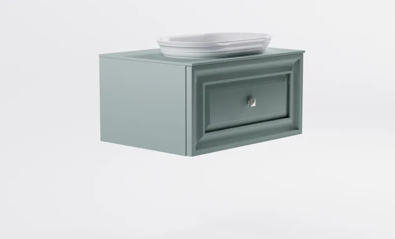 Тумба с раковиной Astra-Form Шарм 4631177715006 80 см зелёный матовый