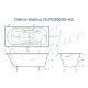 Ванна чугунная Delice Malibu DLR230609-AS 170x75 с антискользящим покрытием
