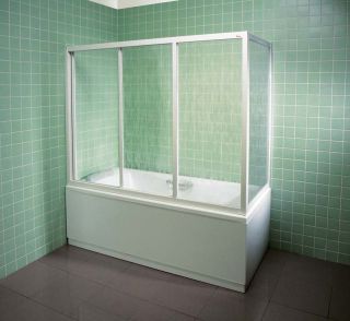 Шторка на ванну Ravak Supernova AVDP3-150 40VP010241 Rain профиль белый