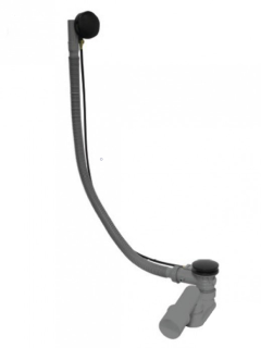 Слив-перелив для ванны Riho 208711 с чёрной матовой крышкой