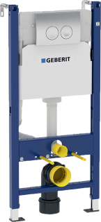 Система инсталляции для унитазов Geberit Duofix Delta 458.124.21.1 3 в 1 с кнопкой смыва + Унитаз подвесной Villeroy & Boch O'Novo 5660HR01 alpin