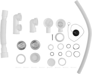 Слив-перелив для ванны Aquanet 328880 с цепочкой