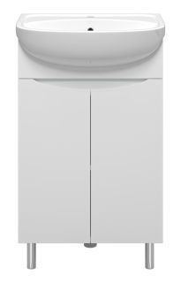 Напольная тумба под раковину Misty Смайл 50см белый