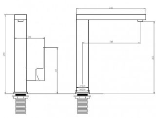 Смеситель для кухни ABBER Daheim AF8214B чёрный матовый