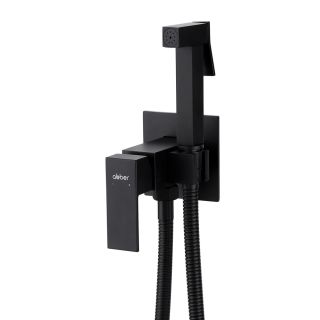 Гигиенический душ ABBER Daheim AF8226B со смесителем чёрный матовый