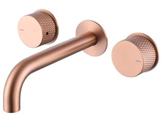 Встраиваемый смеситель для раковины ABBER Wasser Kreis AF81122MRG розовое золото матовое