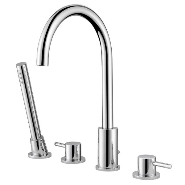 Смеситель на борт ванны ABBER Wasser Kreis AF8113 хром