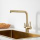 Смеситель для кухни Frap F4396-33 золото