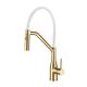 Смеситель для кухни Gappo G4098-13 с гибким изливом золотой сатин