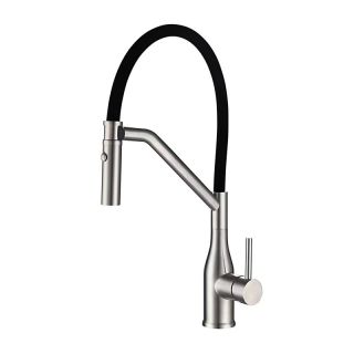 Смеситель для кухни Gappo G4098-15 с гибким изливом сатин